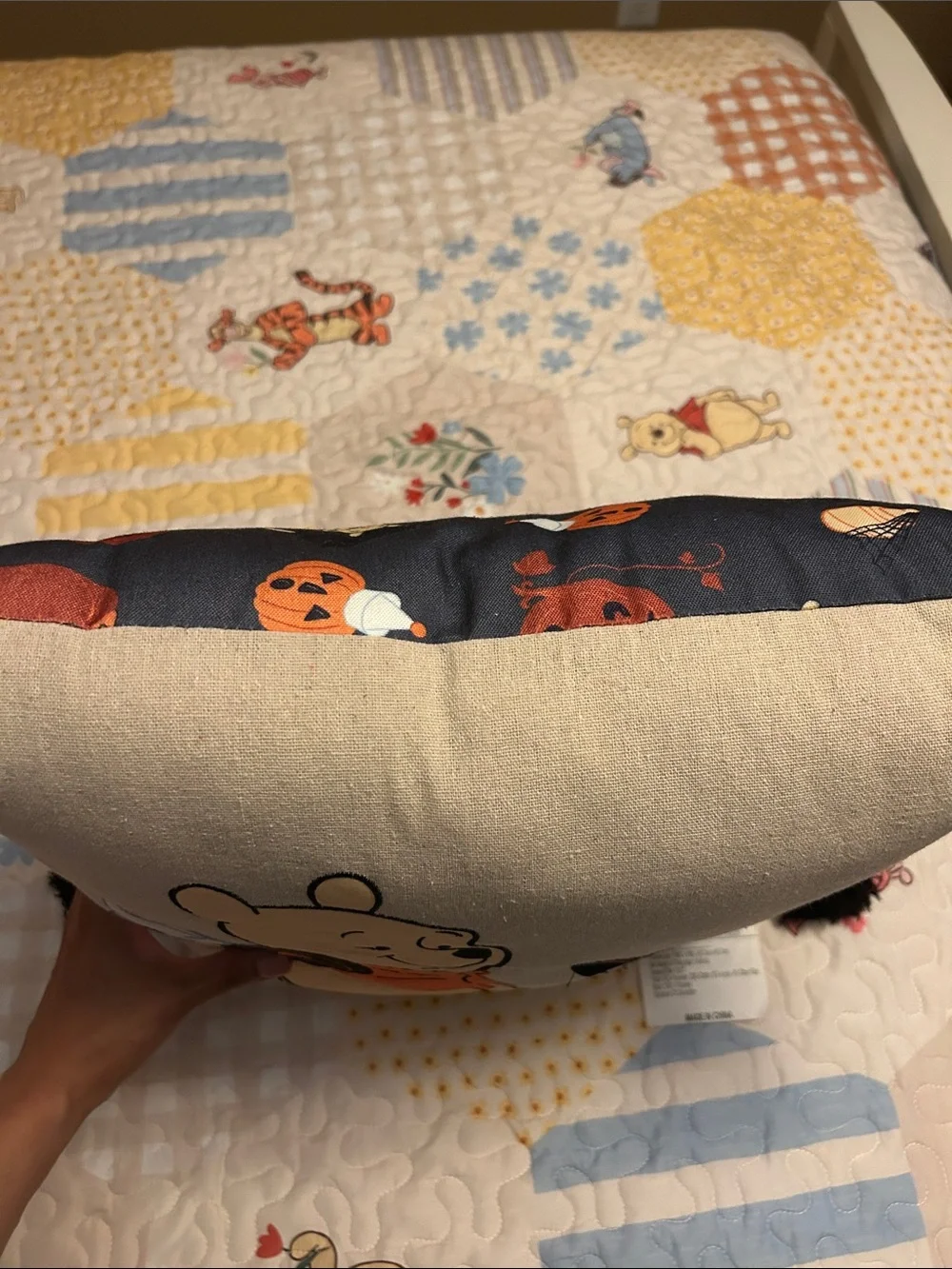 Winnie the Pooh & Friends Halloween Accent Pillow - Beige, Orange, Black